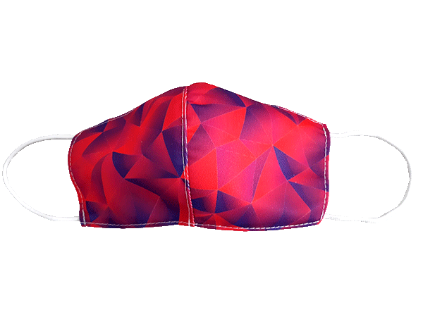 Mund-Nsen-Schutz MNS Motive Mass Triangle pink/violet