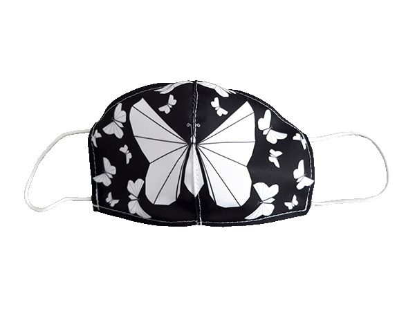 Gesichtsmaske - Alltagsmaske Motiv Butterfly black