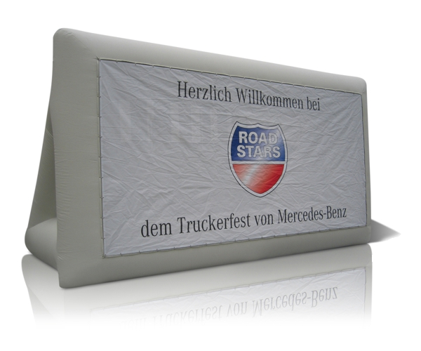 Aufblasbares Billboard mit Werbebannern