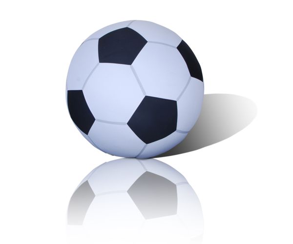 Crowdball mit Fußballmotiv