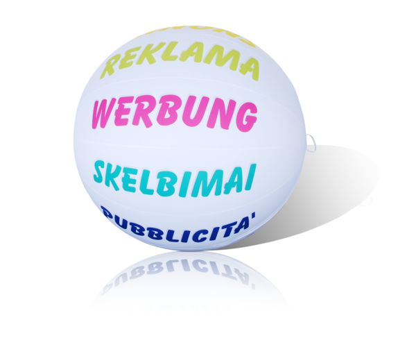 Corwdball mit Werbehülle
