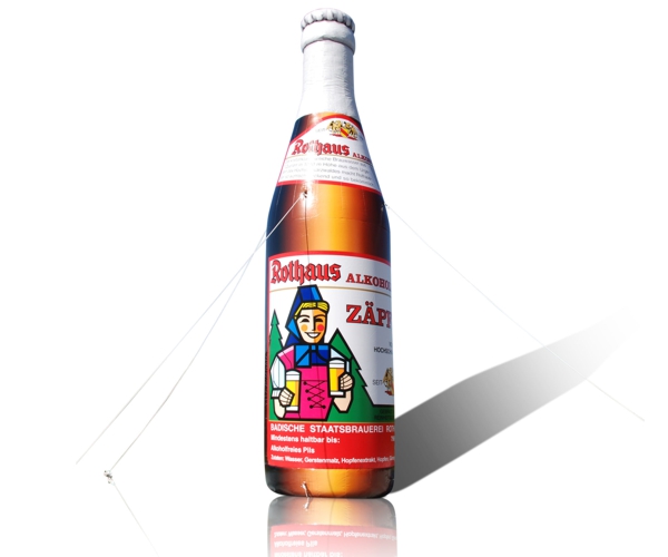 Aufblasbare Flasche - Produktnachbildung