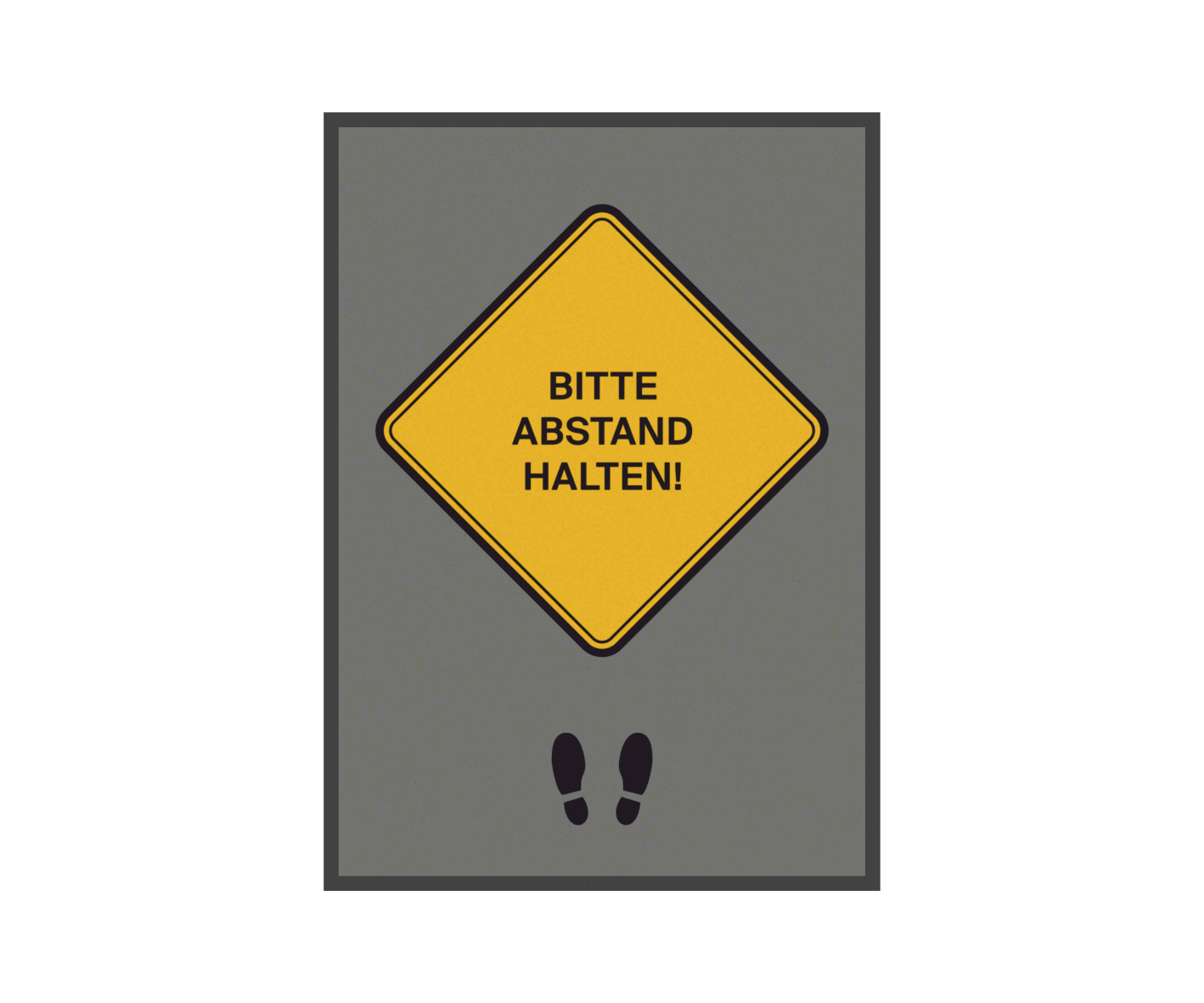 Fußmatte Bitte Abstand halten!