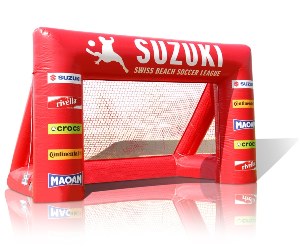 Aufblasbare Torwand 2,5 x 4,0 x 2,3 m (H x B x T)