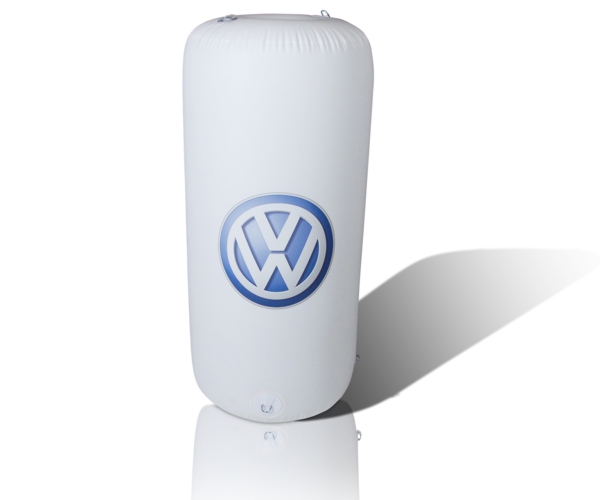 Aufblasbare Boje Zylinderform, Werbemittel bedrucken