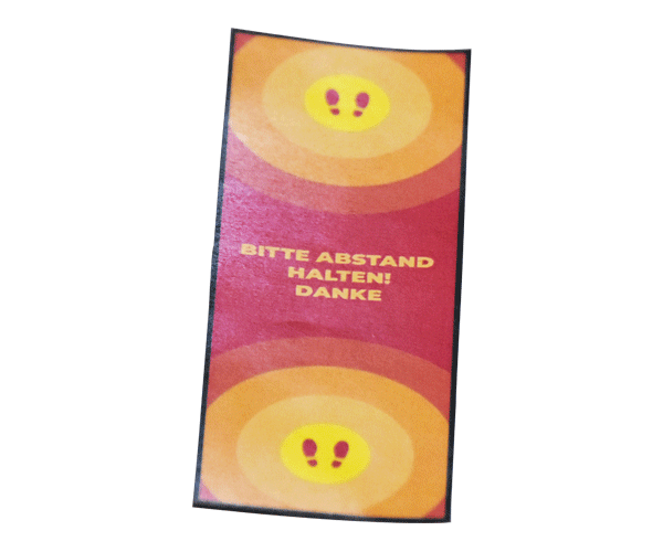 Fußatte Bitte Abstand halten!