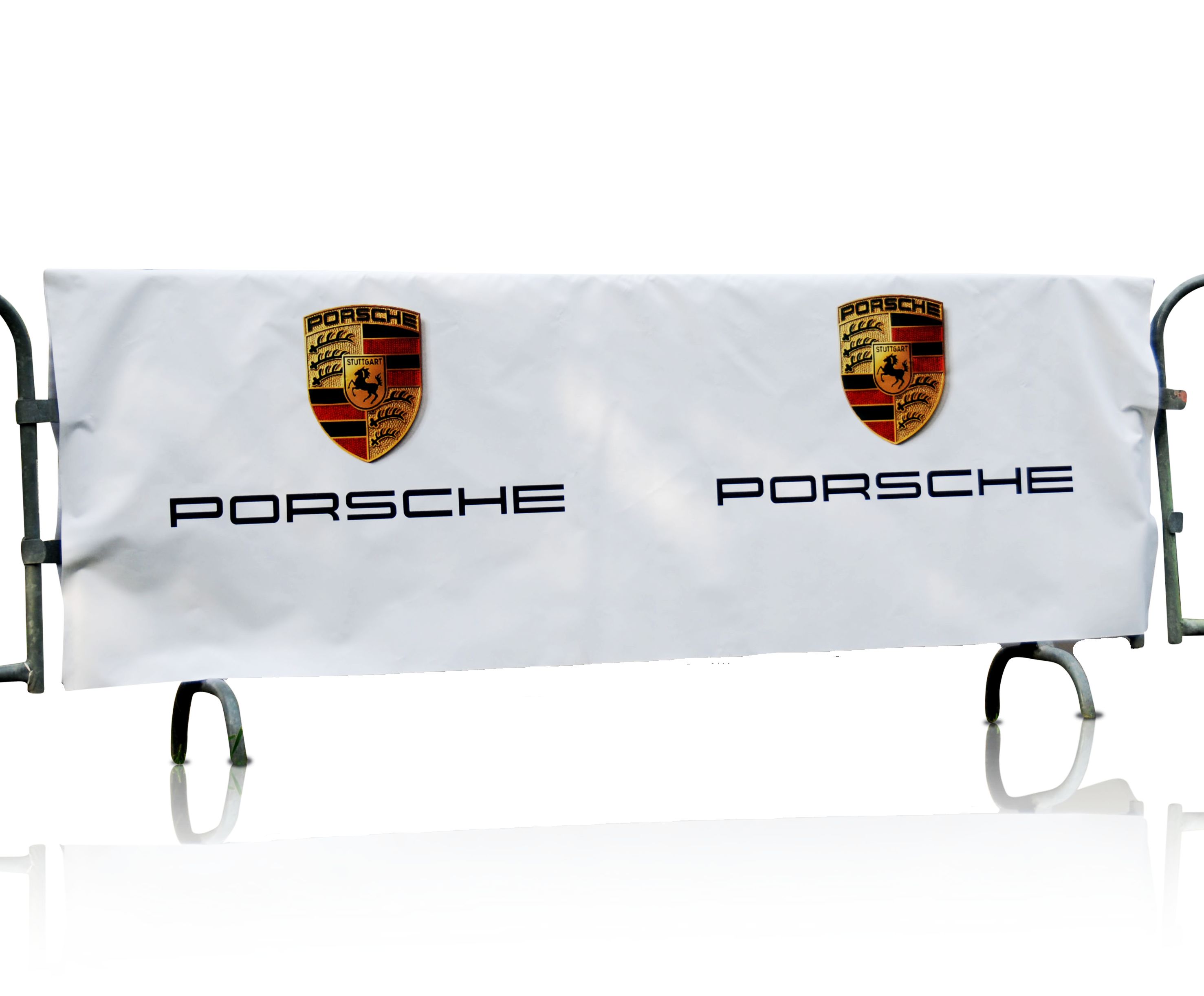 Werbehusse für Bauzaungitter