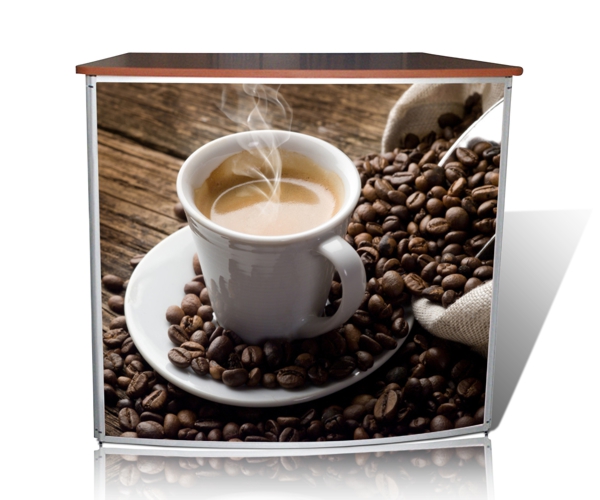 Messetheke groß, ca. 106x93x58cm