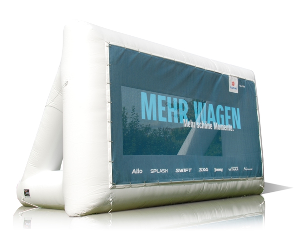 Aufblasbares Billboard mit Werbebannern