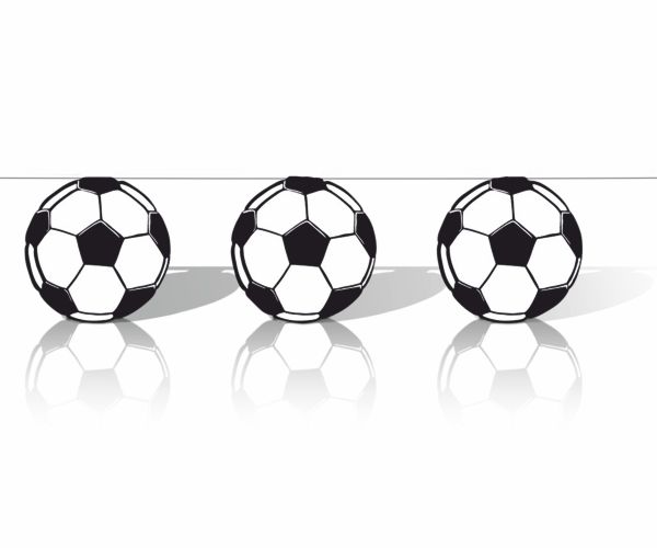 Wimpelkette - Fahnenkette Motiv Fußball
