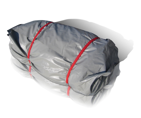 Transport- & Schutzsack, Beispiel verpakte Ware