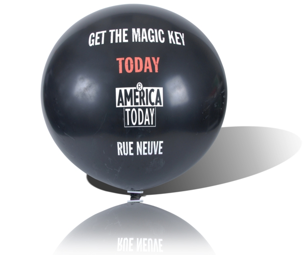 Riesenballon zweifarbig bedruckt