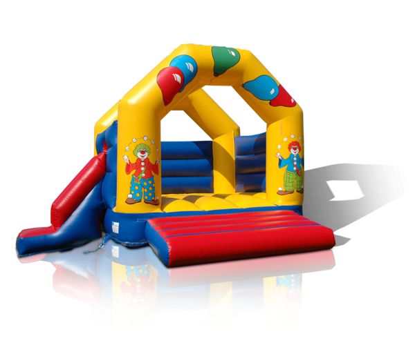 Hüpfburg Clown mit Rutsche