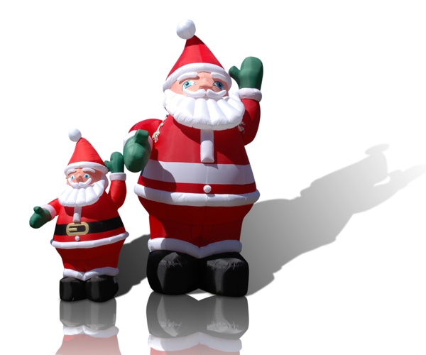 Aufblasbarer Weihnachtsmann